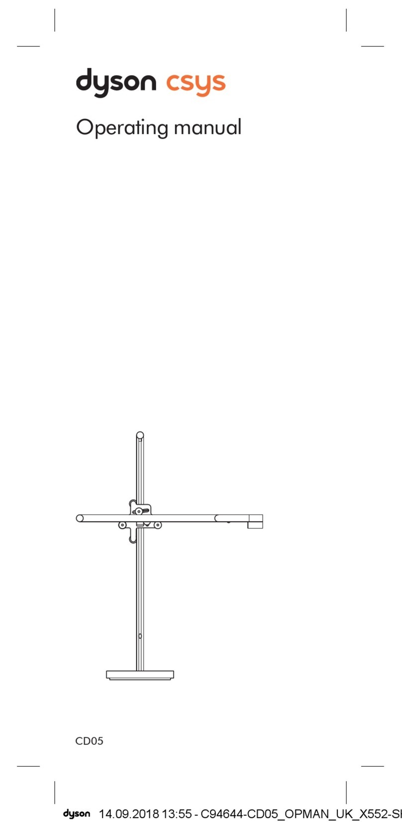 Dyson CSYS CD05 User manual