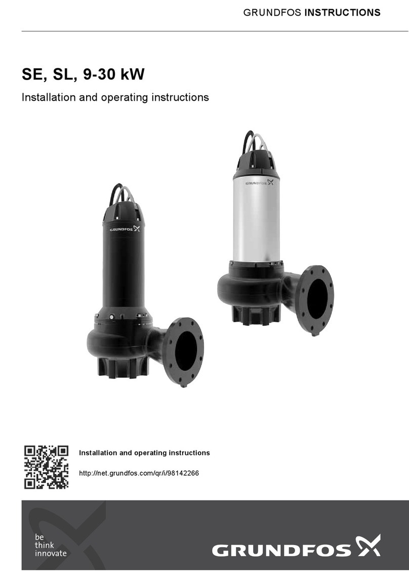 Grundfos SE Series Installation and operating instructions