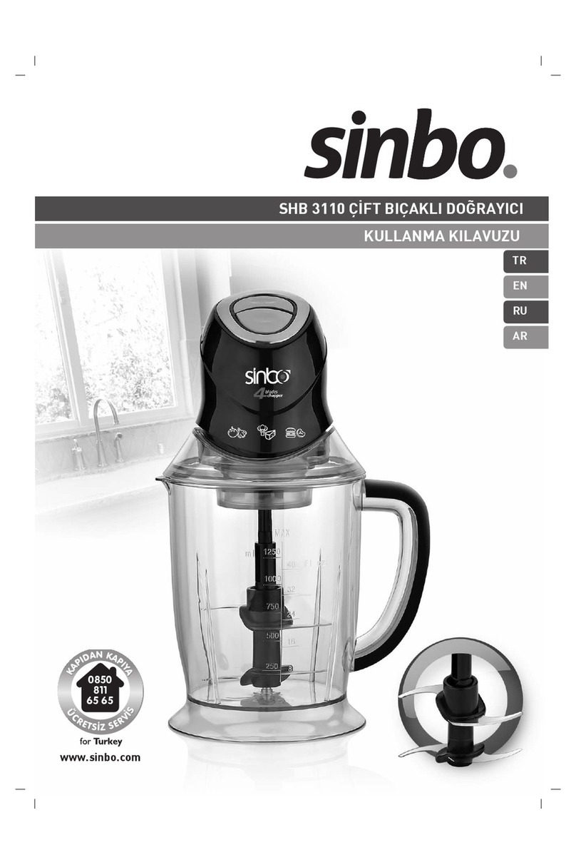 Sinbo SHB 3110 Instructions for use