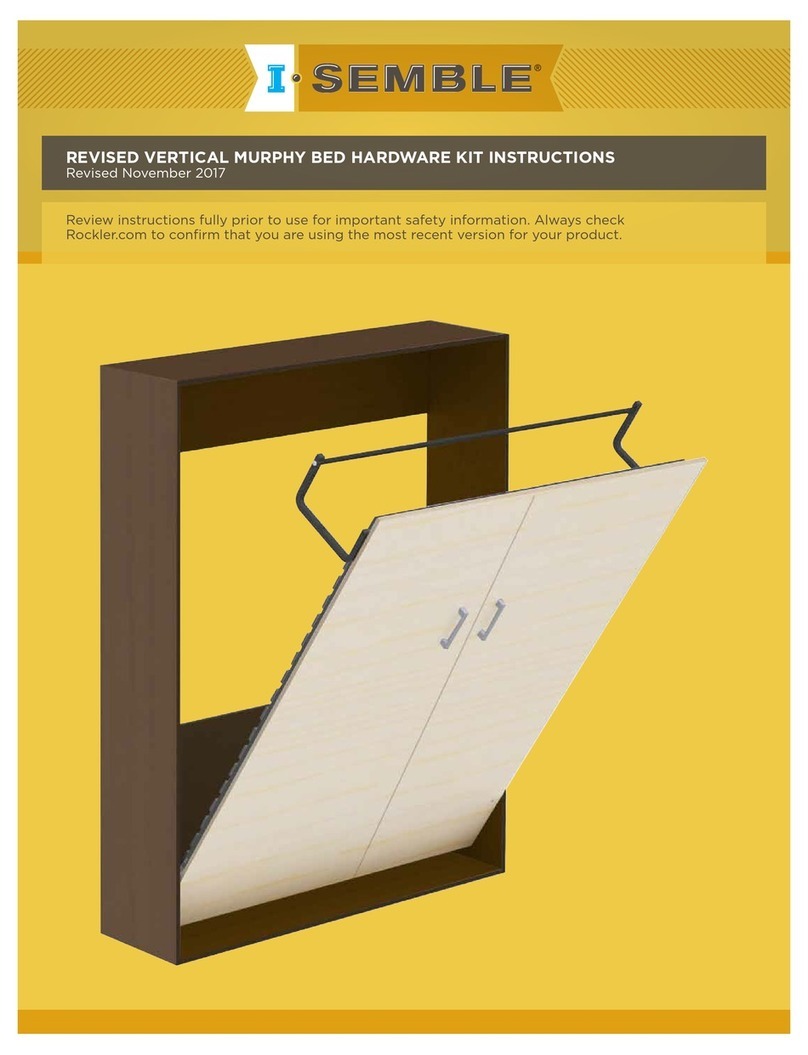 I-Semble REVISED VERTICAL MURPHY BED instructions I-Semble REVISED VERTICAL MURPHY BED instructions