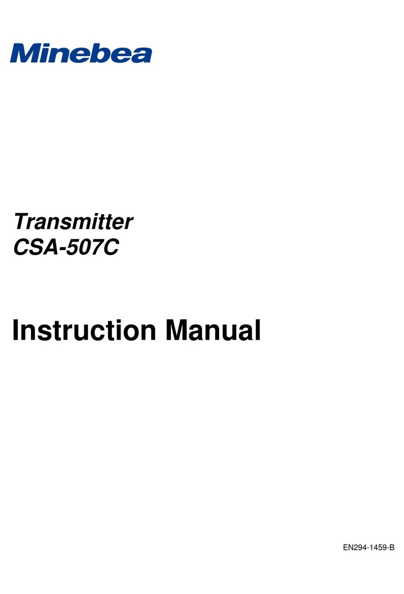Minebea CSA-507C instruction manual