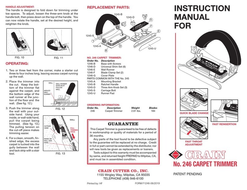 CRAIN 246 instruction manual