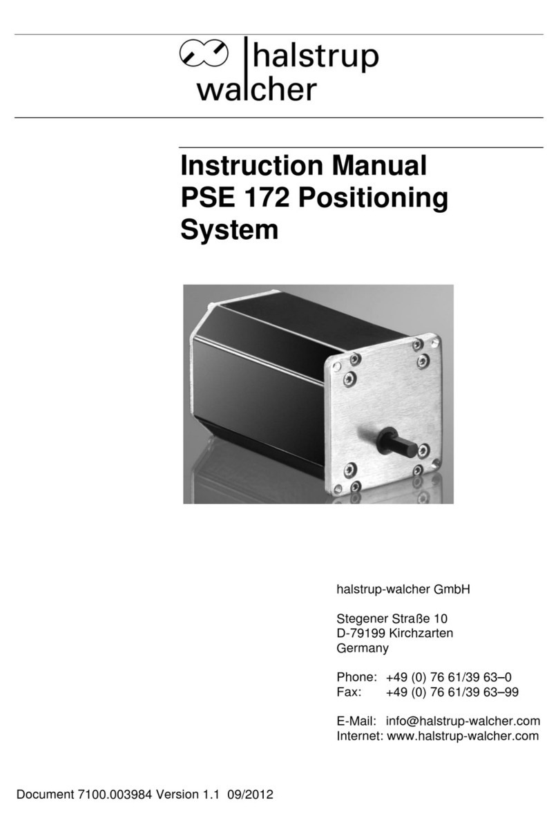 halstrup-walcher PSE 172 instruction manual