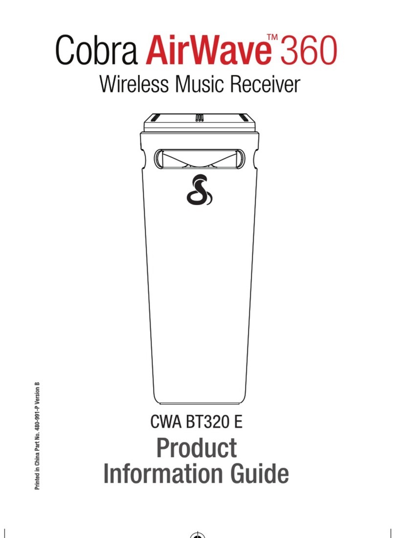 Cobra AirWave 360 Product information guide