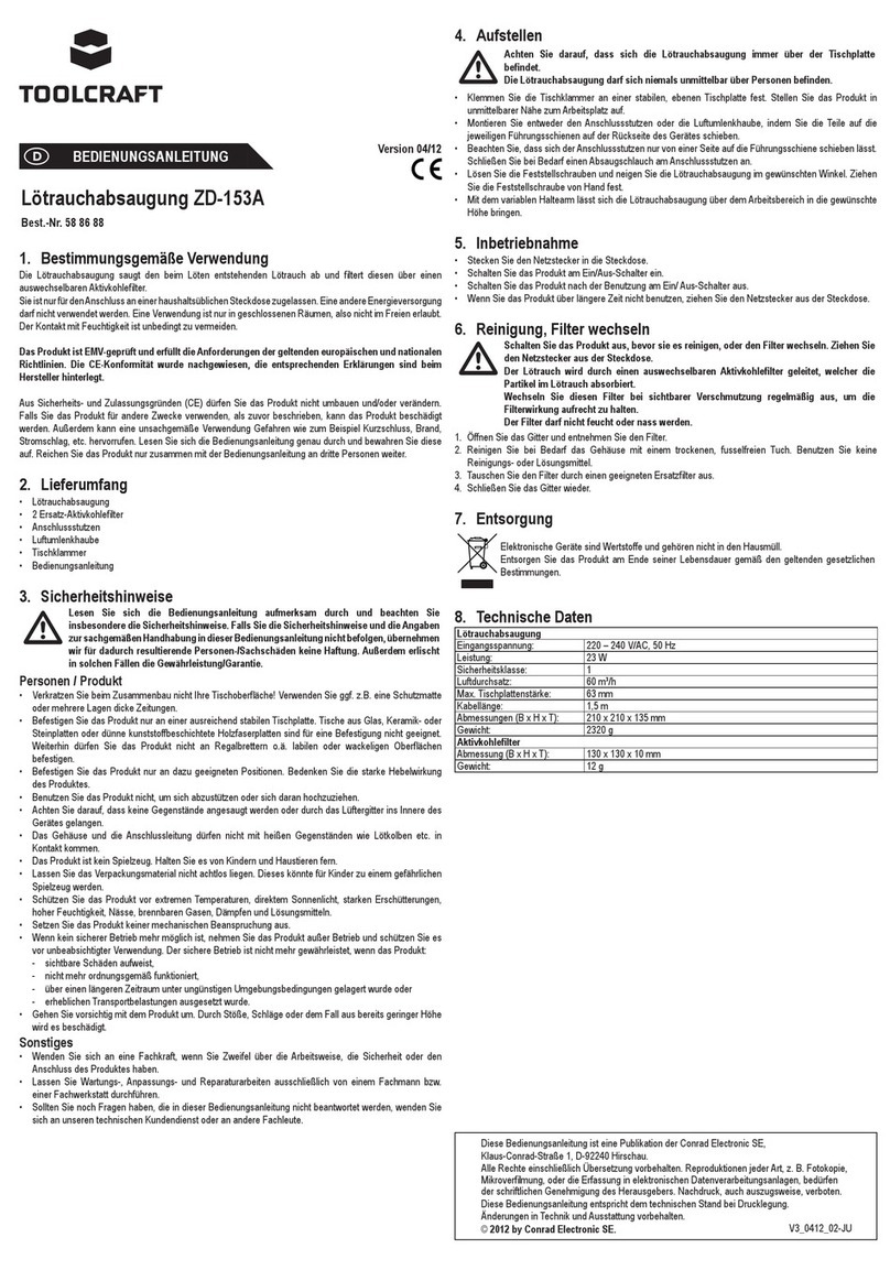 TOOLCRAFT ZD-153A operating instructions