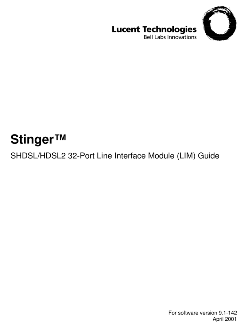 BELL LABS INNOVATIONS Lucent Stinger Series Guide