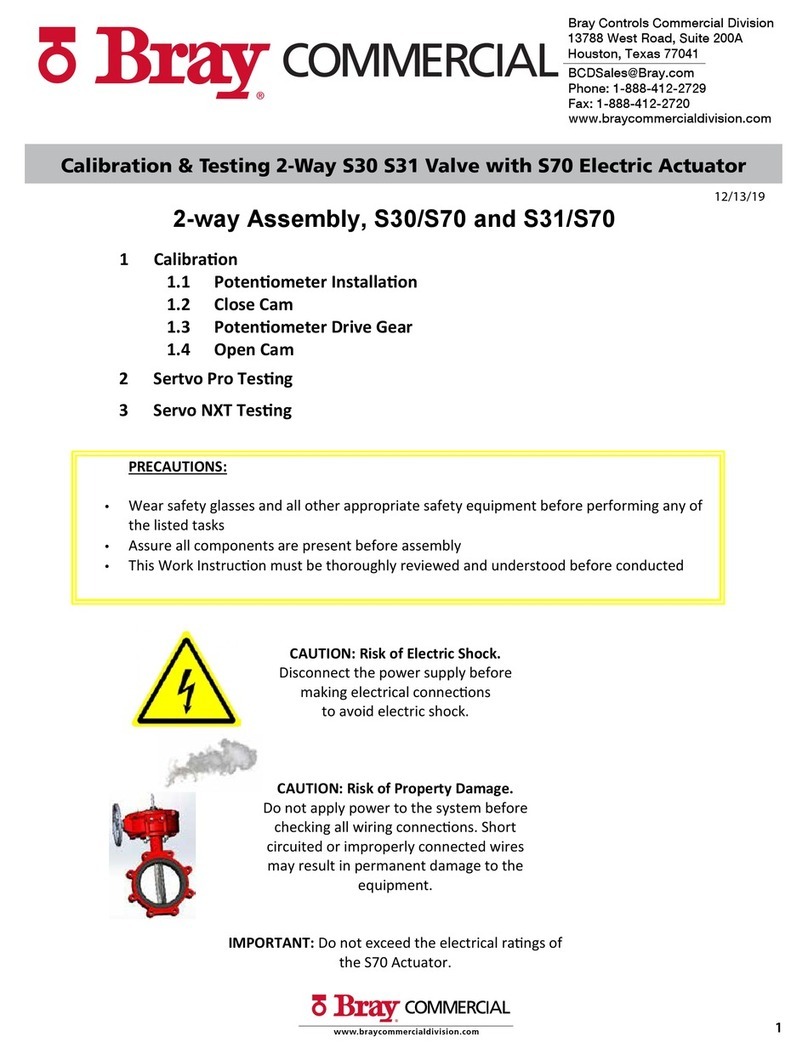 Bray S30/S70 User manual Bray S30/S70 User manual