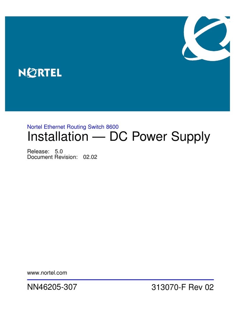 Nortel 8004DC User manual Nortel 8004DC User manual