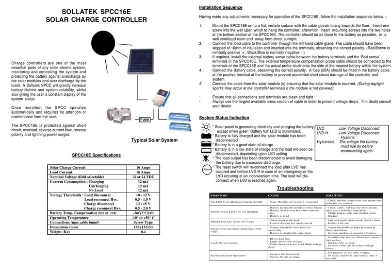 Sollatek SPCC16E instructions