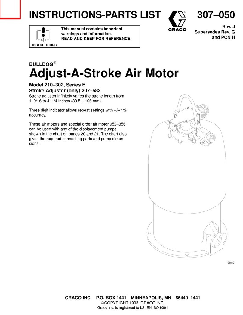 Graco BULLDOG E Series Operation manual
