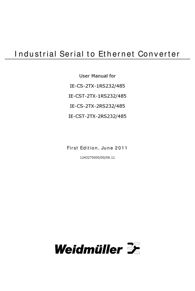 Weidmuller IE-CS-2TX-1RS232/485 user manual