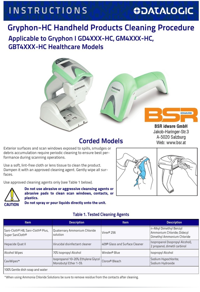 Datalogic Gryphon-HC Series User manual