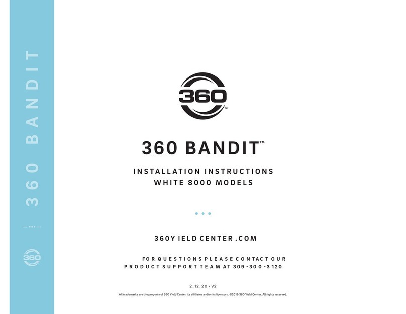 360 BANDIT WHITE 8000 installation instructions