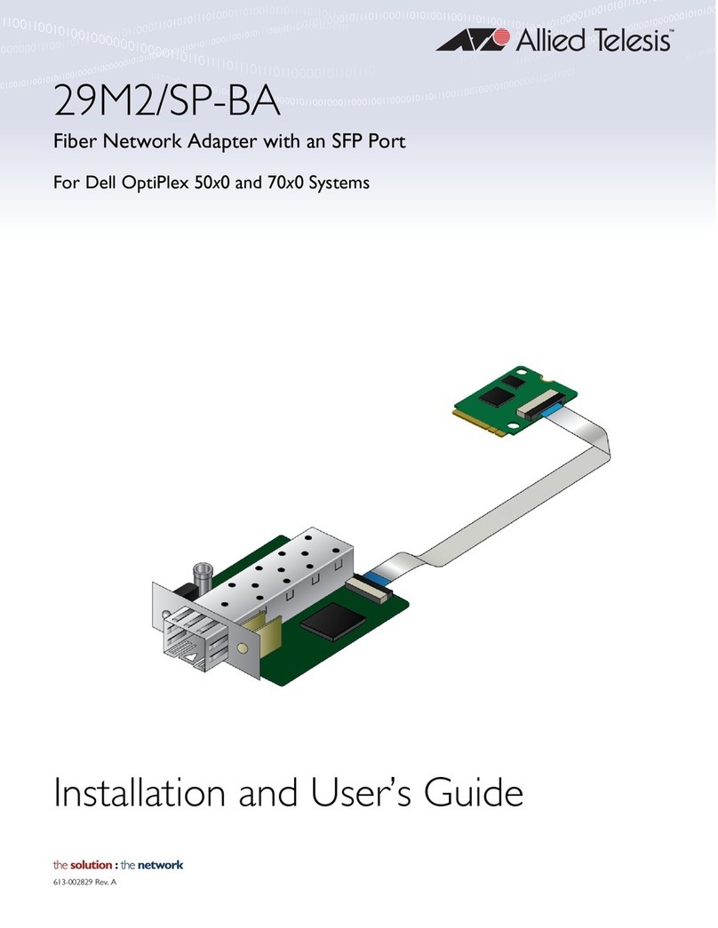 Allied Telesis 29M2/SP-BA User manual