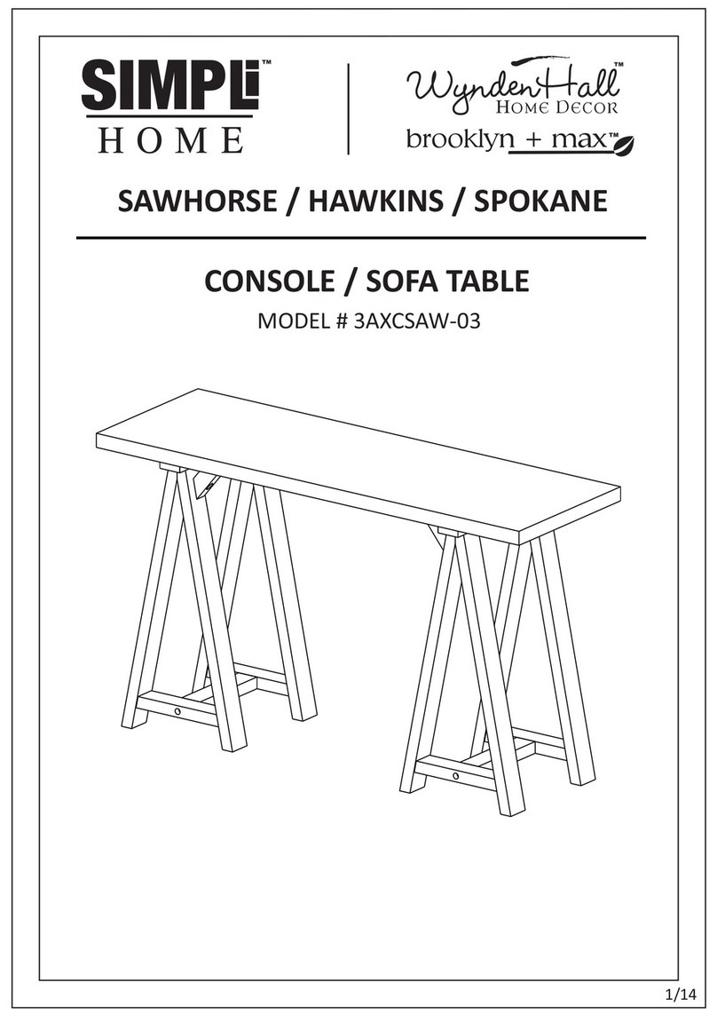 Simpli Home 3AXCSAW-03 User manual
