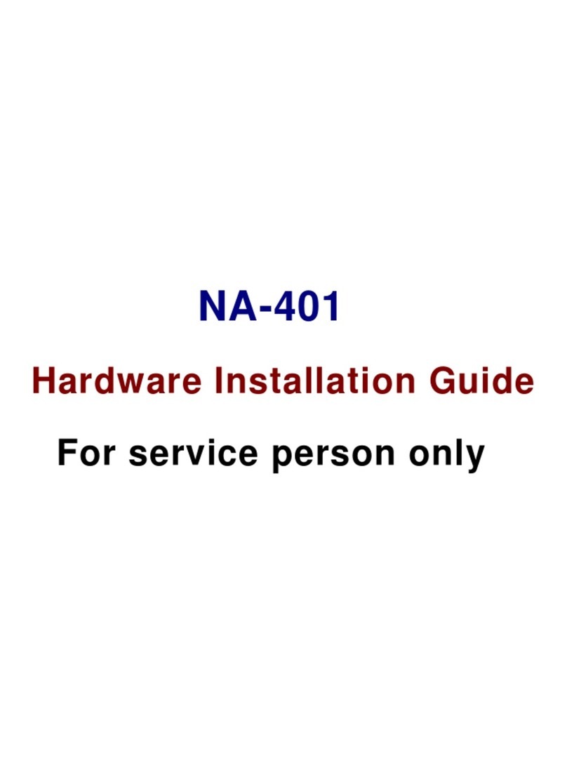 AXIOMTEK NA-401 Hardware installation guide