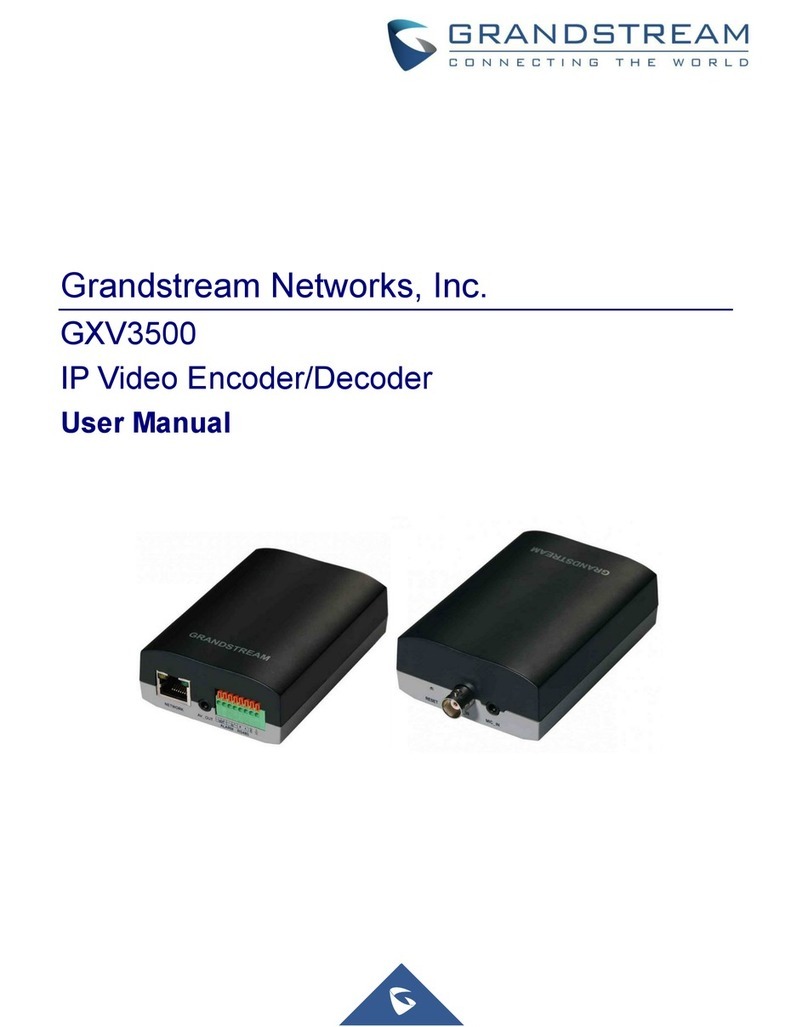 Grandstream Networks GXV3500 user manual Grandstream Networks GXV3500 user manual