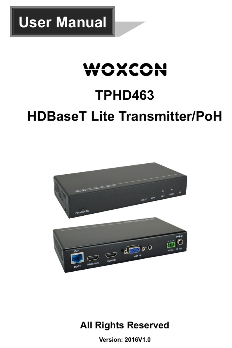 Woxcon TPHD463 user manual