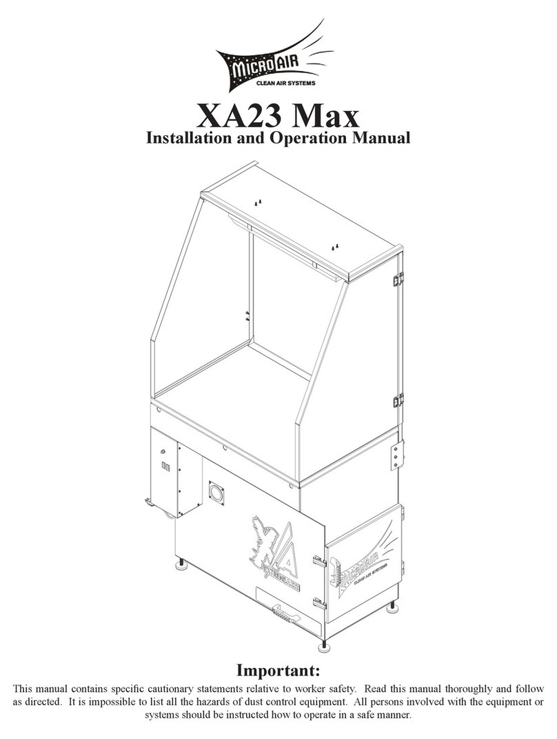 MICRO-AIR XA23 Max Installation and operation manual