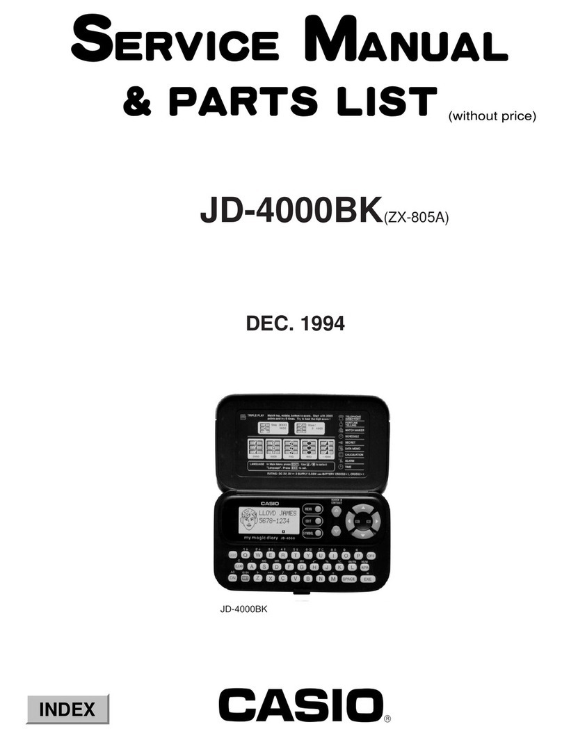 Casio JD-4000BK User manual