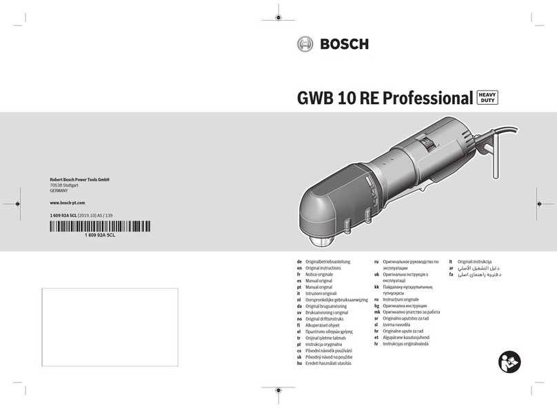 Bosch GWB 10 RE Professional Original instructions