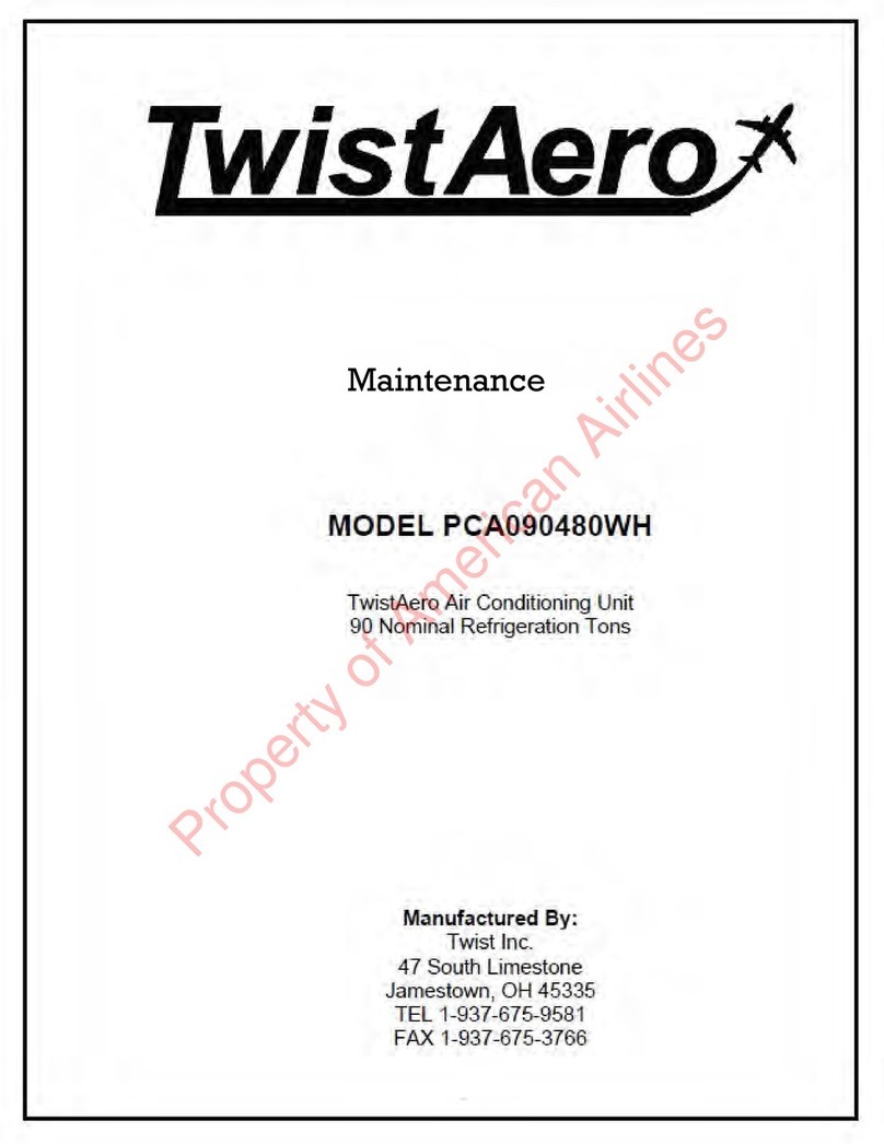 Twist TwistAero PCA090480WH Maintenance manual