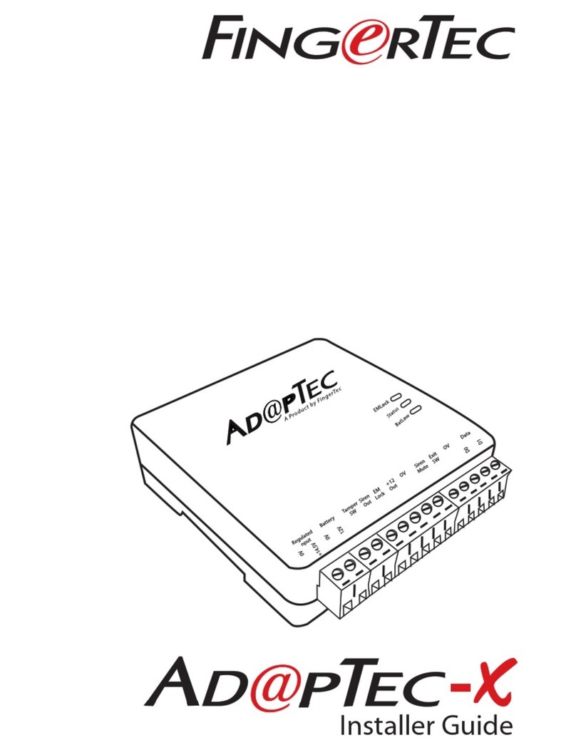 FingerTec AdapTec-X Installer's guide