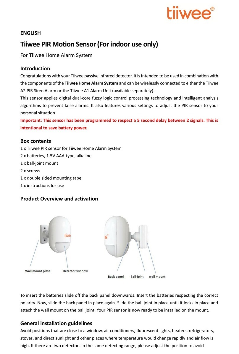 Tiiwee PIR manual