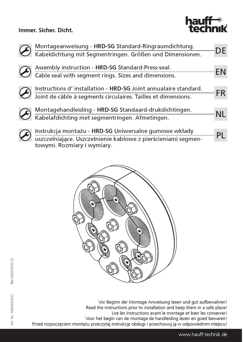 Haufftechnik HRD-SG Series Assembly instruction