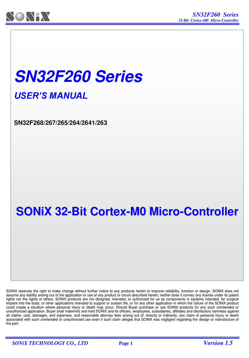 SONIX SN32F260 Series user manual