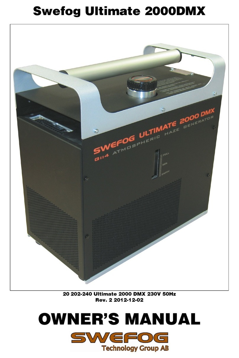 Swefog Ultimate 2000DMX User manual