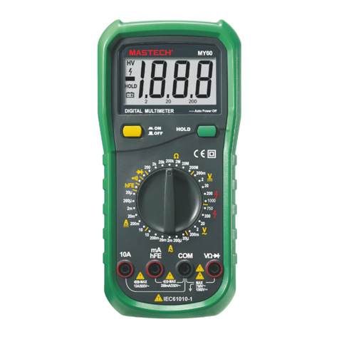 Mastech MY-60 User manual