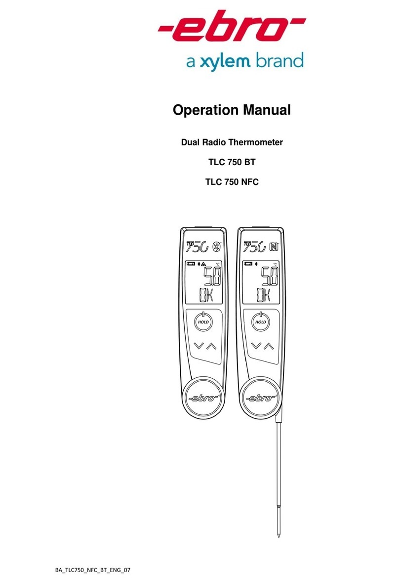 Xylem Ebro TLC 750 BT User manual