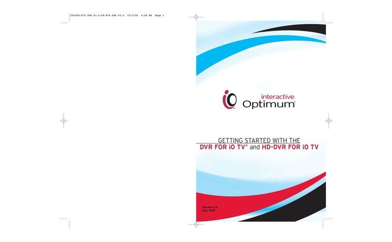 Optimum DVR FOR iO TV Getting started
