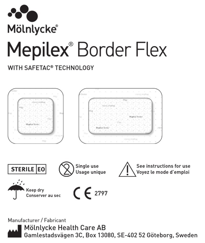 Molnlycke Mepilex Border Flex Safetac User manual