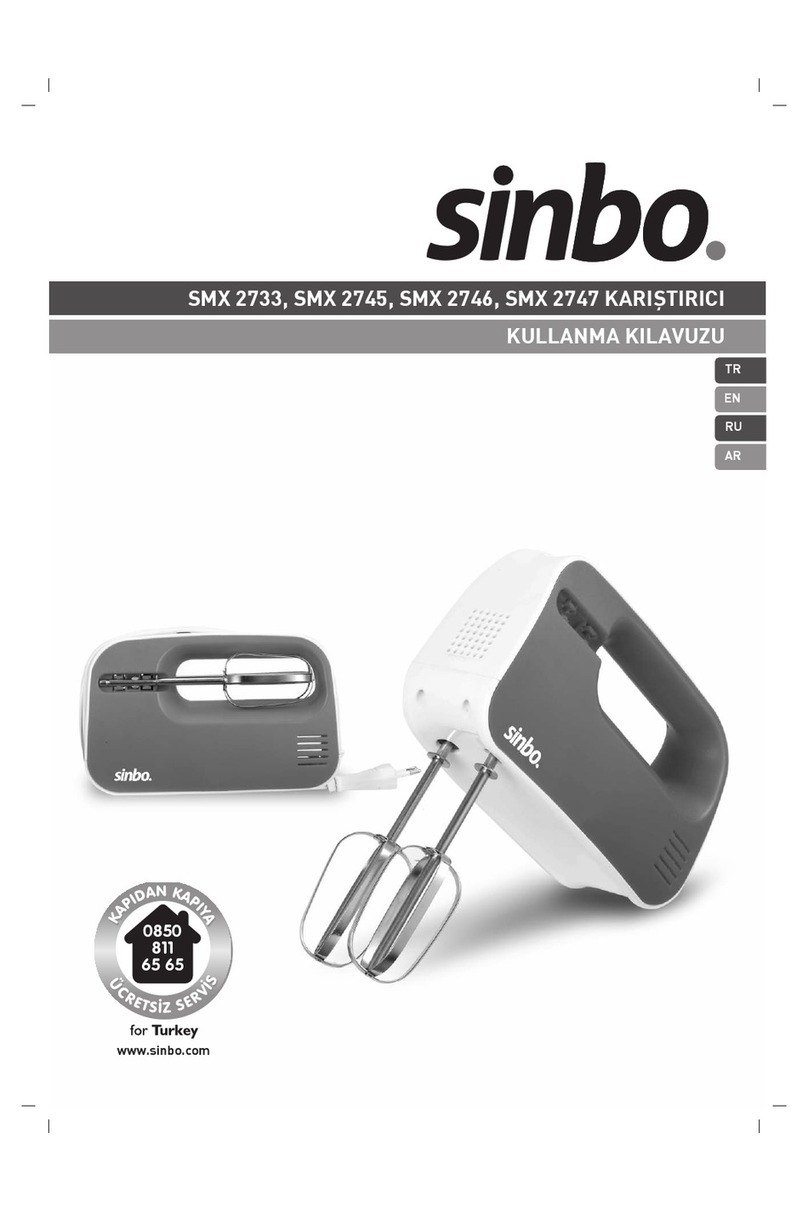 Sinbo SMX 2733 instruction manual
