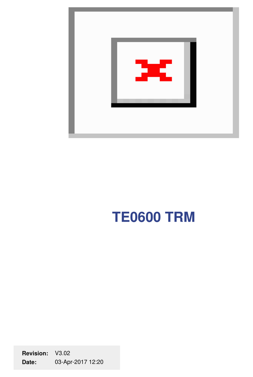Trenz Electronic TE0600 TRM manual