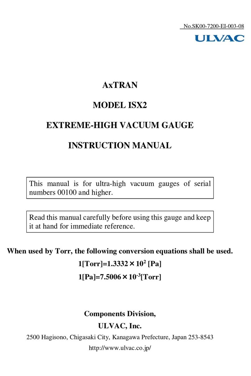 Ulvac AxTRAN ISX2 User manual