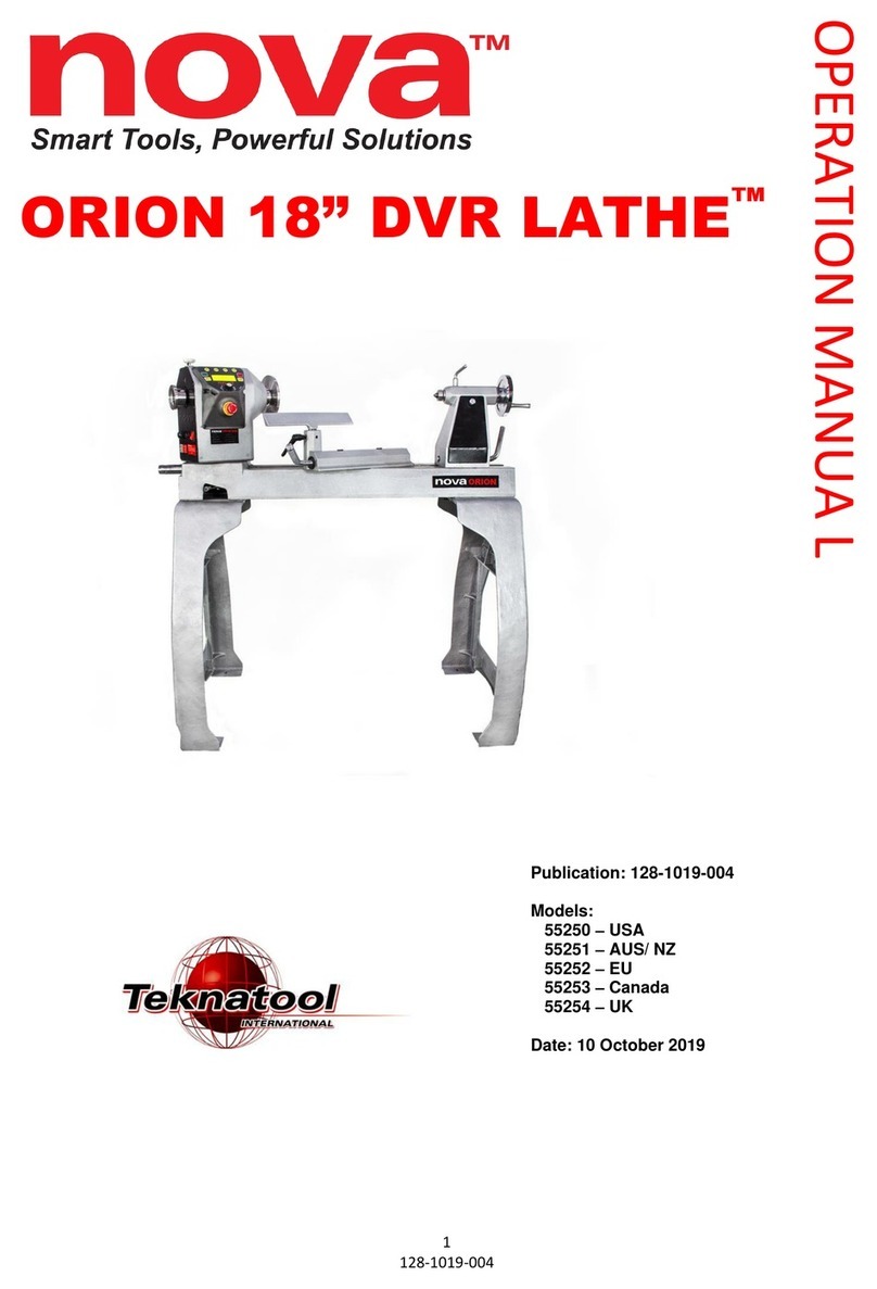 Teknatool nova ORION Series User manual