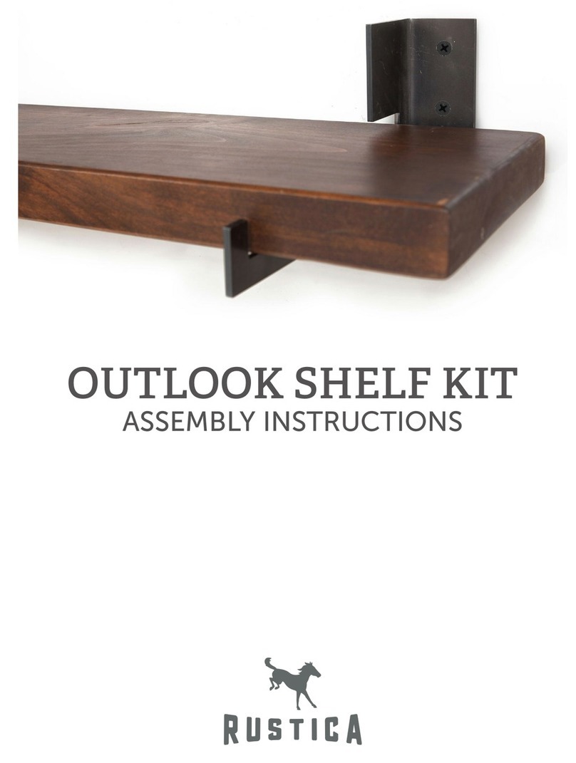 RUSTICA OUTLOOK SHELF KIT User manual