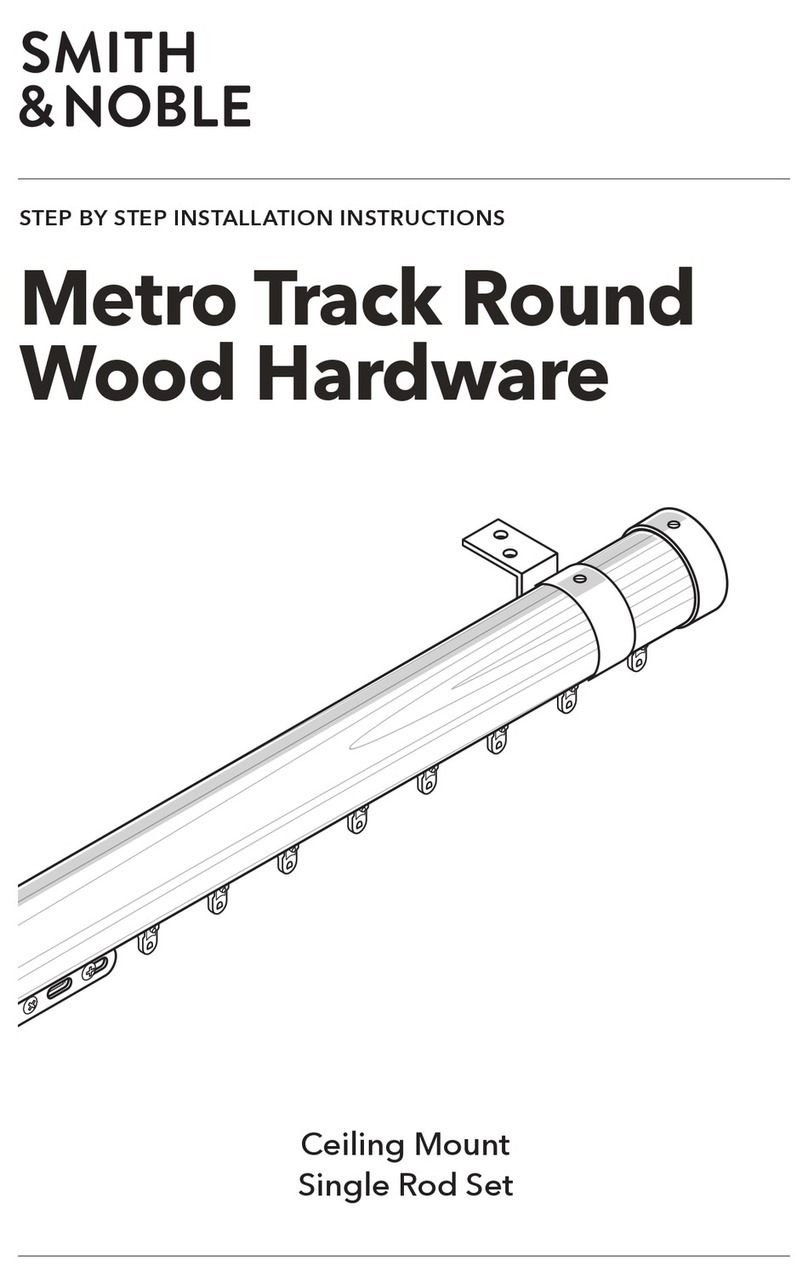 Smith & Noble Metro Track Round Wood Hardware Step by step installation instructions Smith & Noble Metro Track Round Wood Hardware Step by step installation instructions