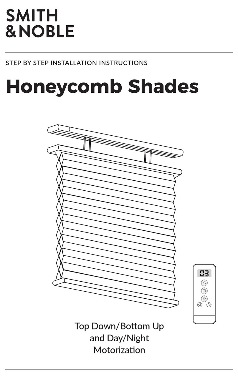 Smith & Noble Honeycomb Shades Step by step installation instructions Smith & Noble Honeycomb Shades Step by step installation instructions