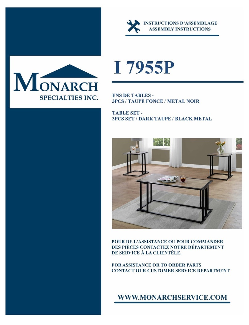 Monarch Specialties I 7955P Assembly instructions