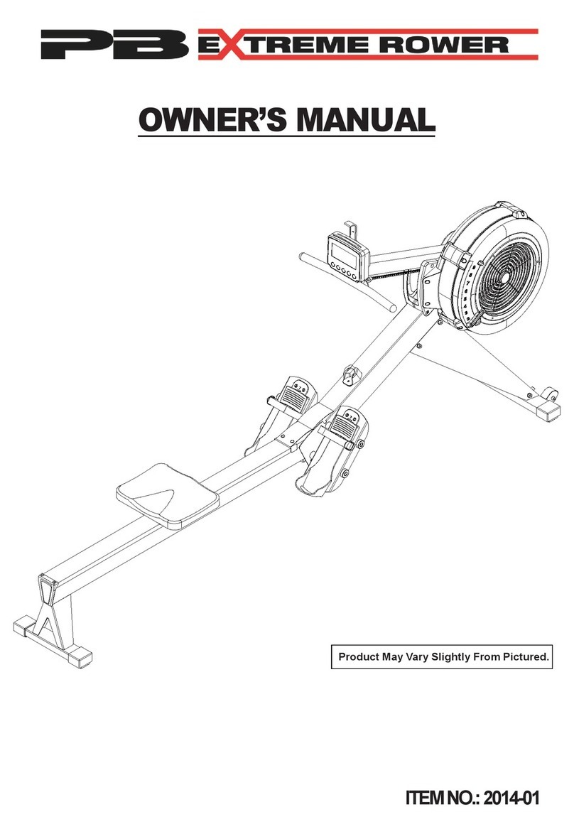 Perform Better PB Extreme Rower owner's manual