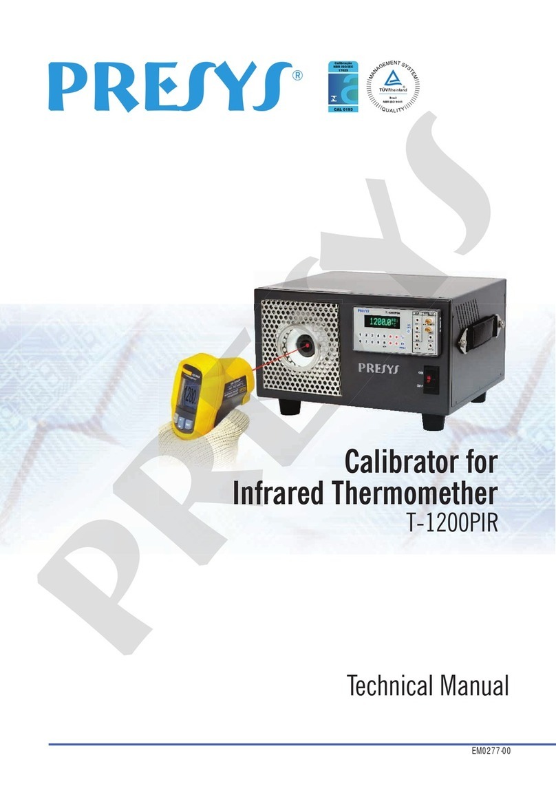 Presys T-1200PIR Technical manual