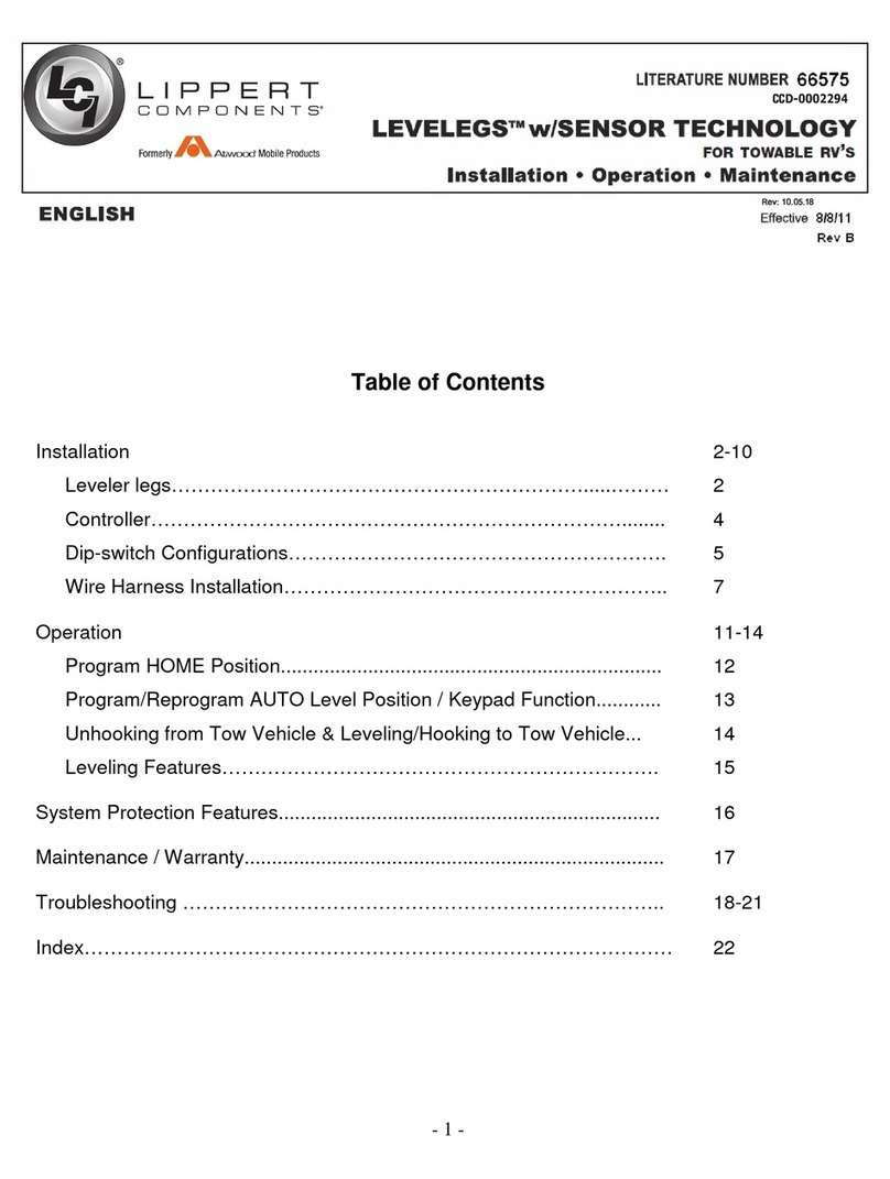 Lippert Components Levelegs Owner's manual