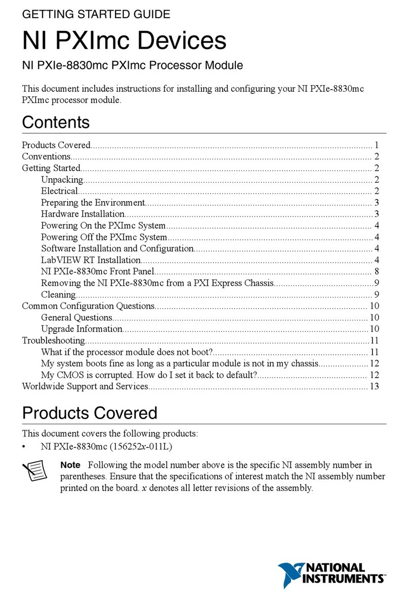 National Instruments PXImc Series User manual