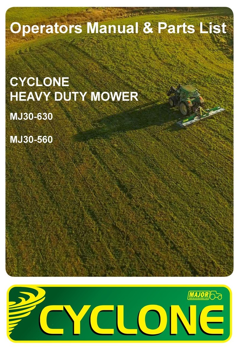 Major CyClone MJ30-630 Operators manual & parts lists