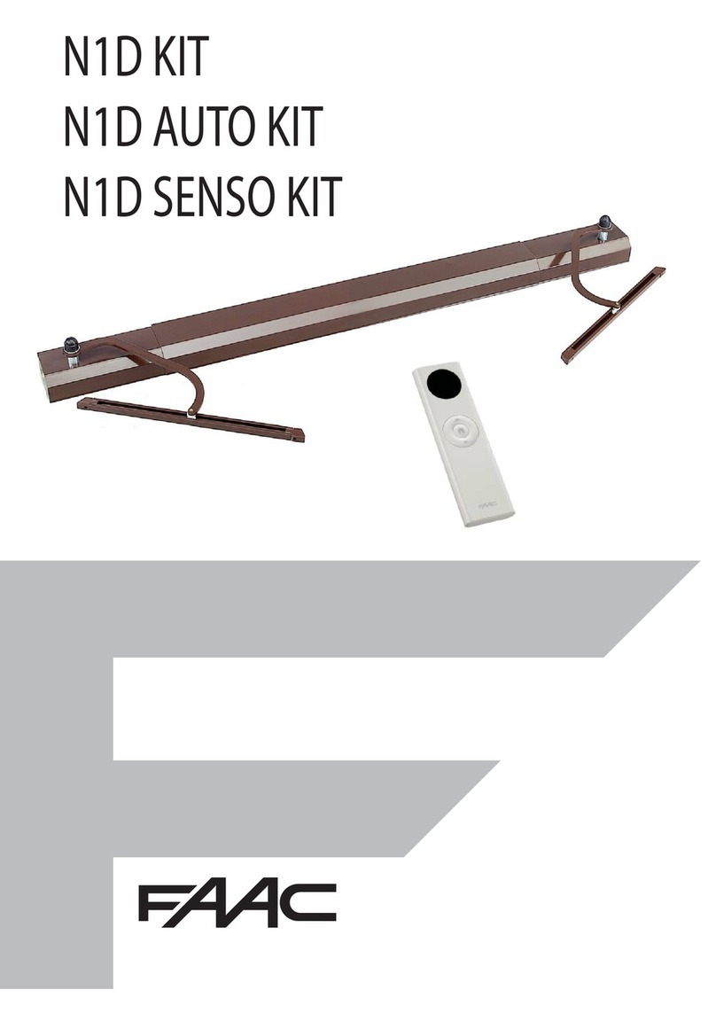 FAAC N1D KIT User manual