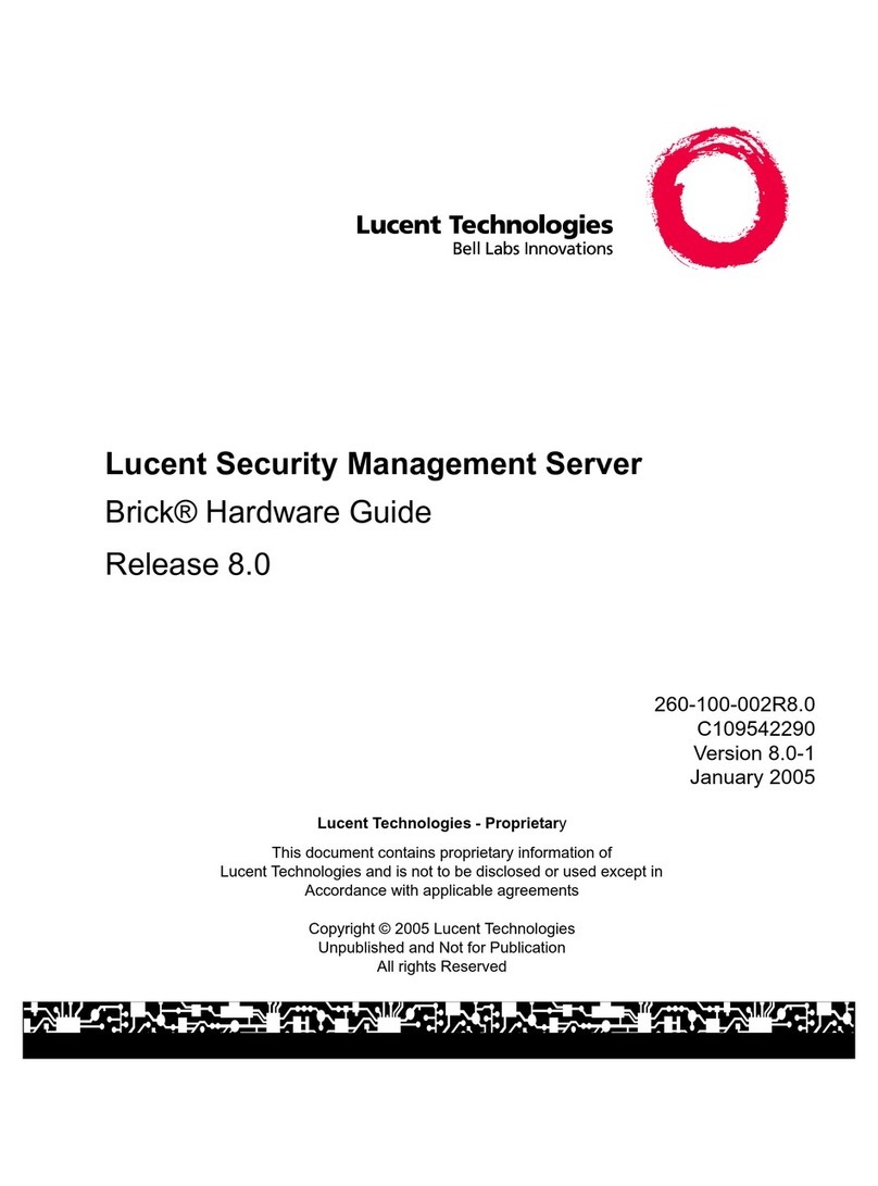 Lucent Technologies Brick Series Installation instructions